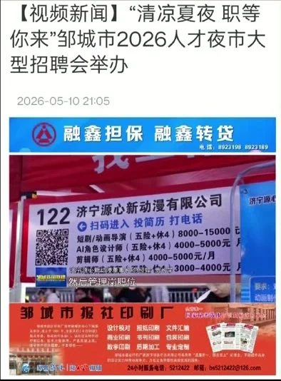 源心动漫招聘会现场